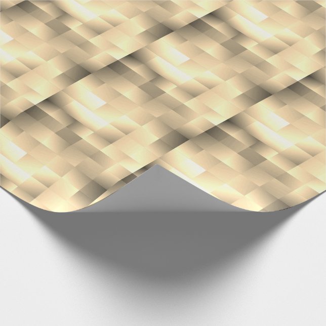 Sepia Tones in Square Pattern Geschenkpapier (Ecke)