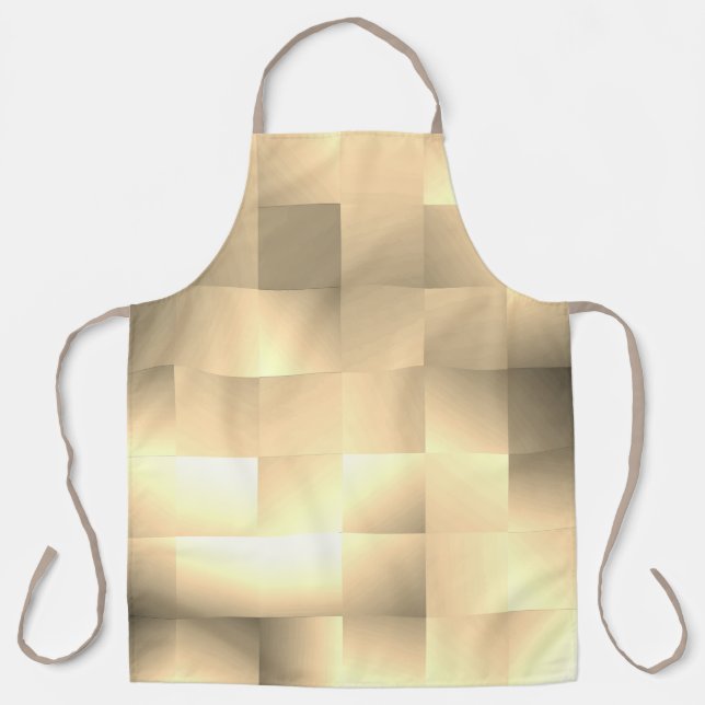 Sepia Tones in Square Pattern Schürze (Vorderseite)