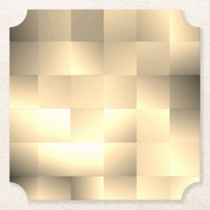 Sepia Tones in Square Pattern Untersetzer