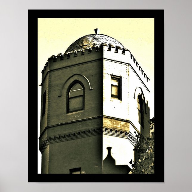 Sepia Tower Poster (Vorne)
