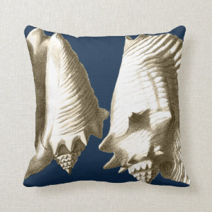Sepia-TritonshornSeashells Kissen