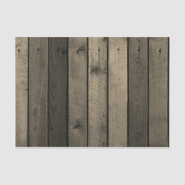 Sepia Vintage Holzspaltpapier Seidenpapier (Vorderseite)