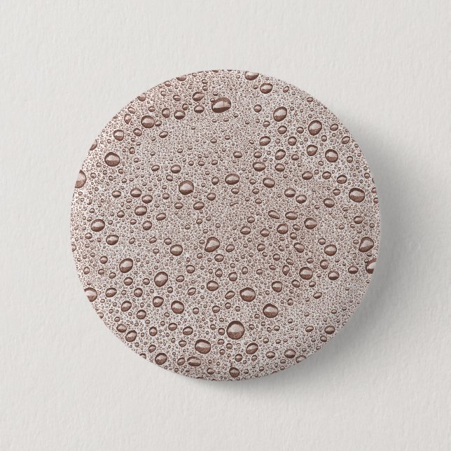 Sepia-Wassertropfen Button (Vorderseite)