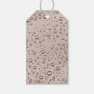 Sepia-Wassertropfen Geschenkanhänger