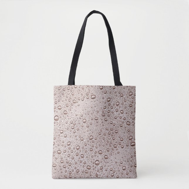 Sepia-Wassertropfen Tasche (Vorderseite)
