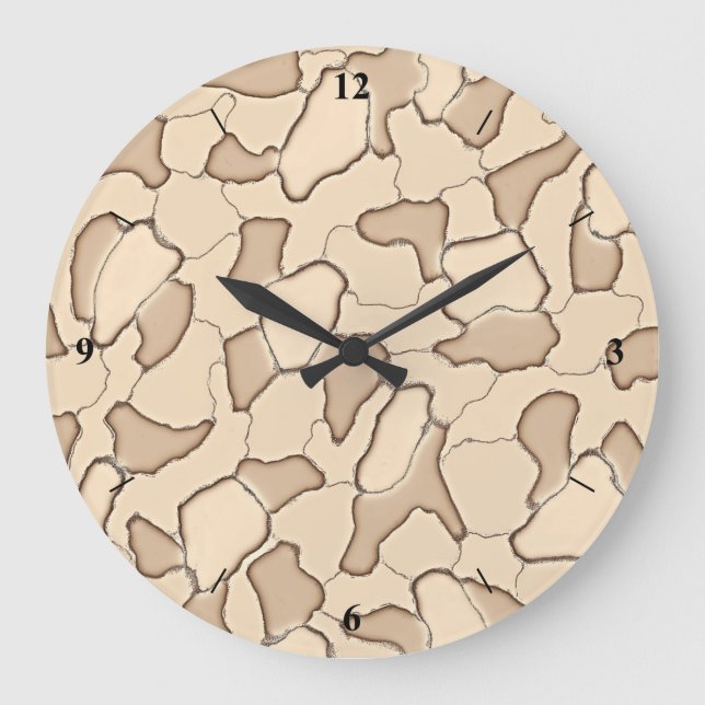 Sepiacamo Große Wanduhr (Vorderseite)