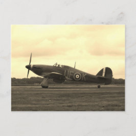 Sepiatone Hawker Hurrikan Postkarte