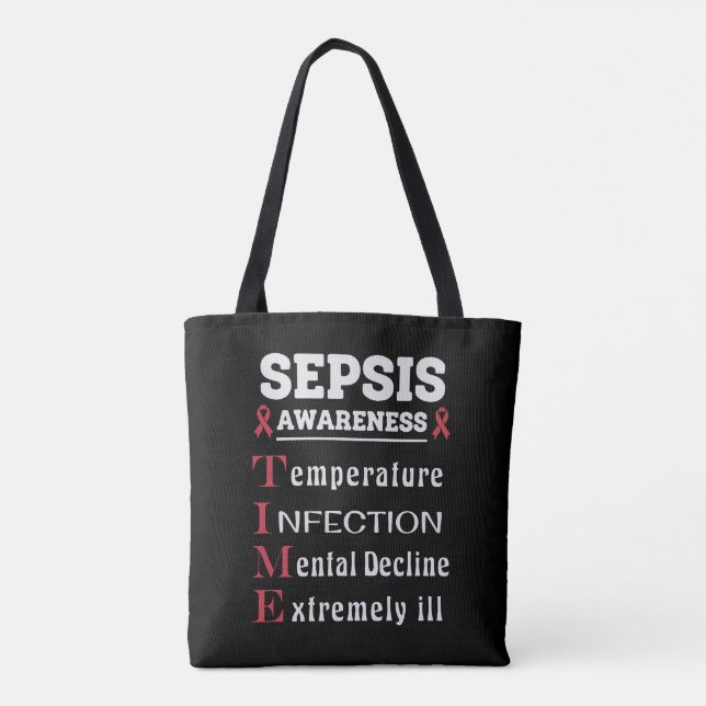 Sepsis Awareness T.I.M.E. Guide Tasche (Rückseite)