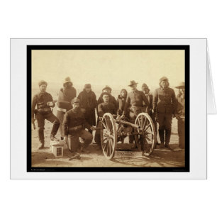 Sept Amérindiens et 1ère artillerie SD 1891