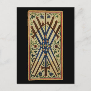 Sept cartes de Tarot Swords