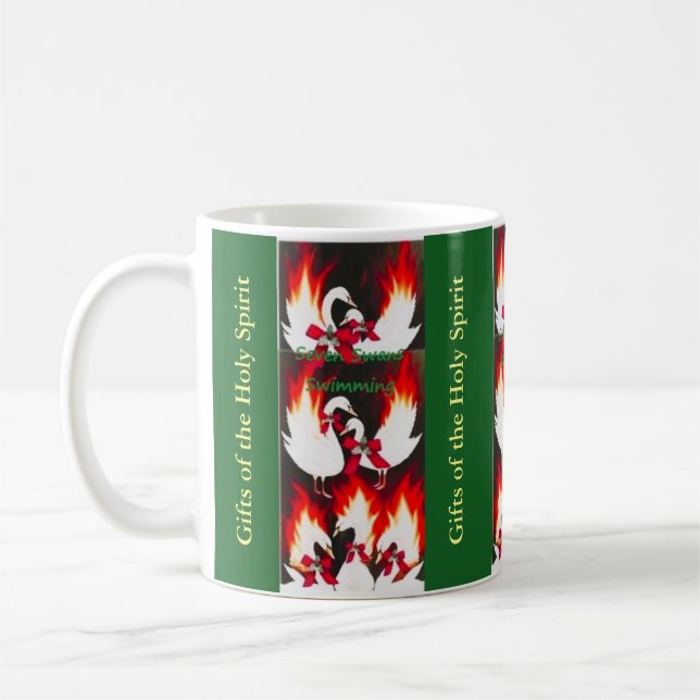 Sept cygnes Nager, 7e jour de la tasse de Noël (Gauche)