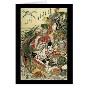 Sept dieux de bonne fortune Hokusai Fine Art