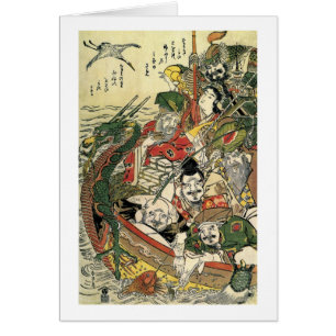 Sept dieux de bonne fortune Hokusai Fine Art