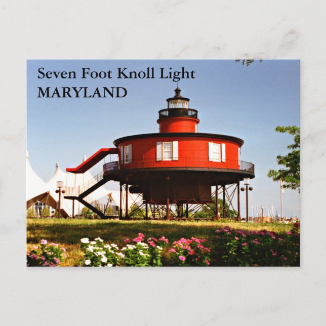 Sept Pieds Knoll Lumière, Maryland Carte Postale (Devant)