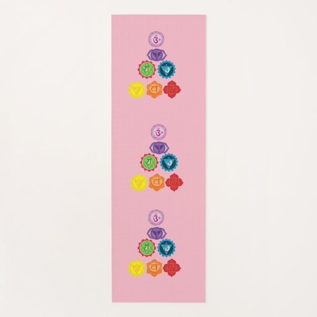 Sept tapis de Yoga Chakra (Devant)