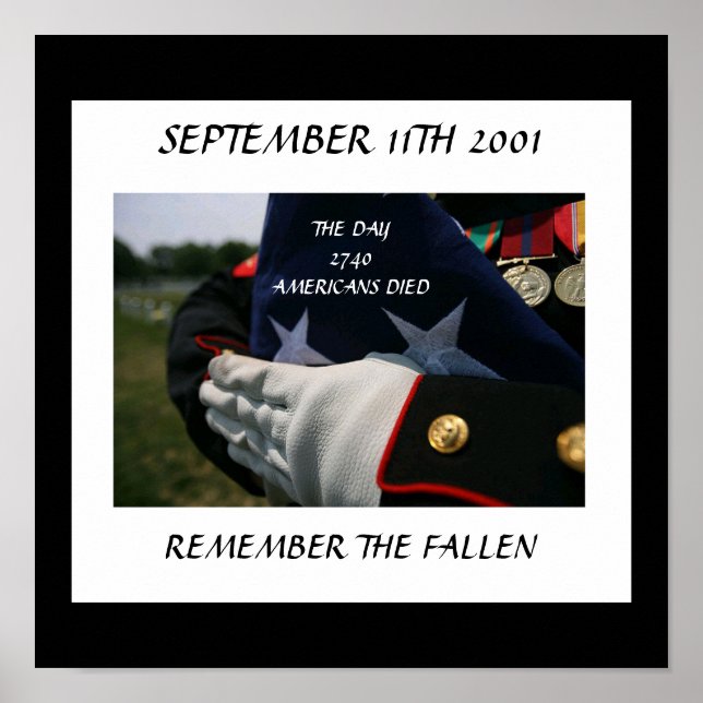 SEPTEMBER 11TH 2001 REMEMBER THE FALLEN POSTER (Vorne)