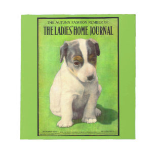 September 1906 Ladies Home Journal Titelbild-Welpe Notizblock