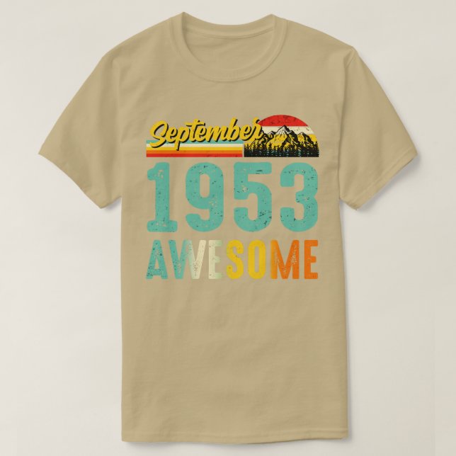 September 1953 Geburtstagsgeschenk Shirt Vintag Se (Design vorne)