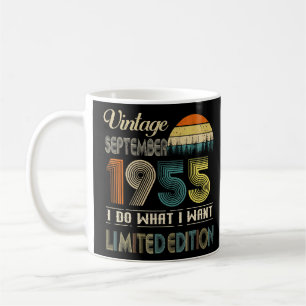 September 1955 Vintager 67 Jahre alter Geburtstag Kaffeetasse