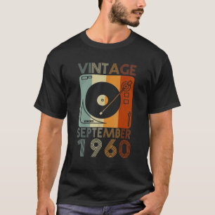 September 1960 62. Tag Vintag Retro 62 Jahre O T-Shirt
