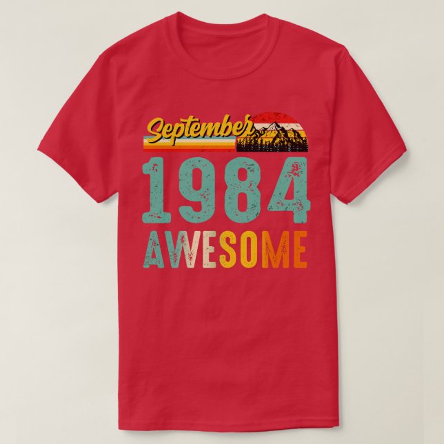 September 1984 Geburtstagsgeschenk Shirt Vintag Se (Design vorne)