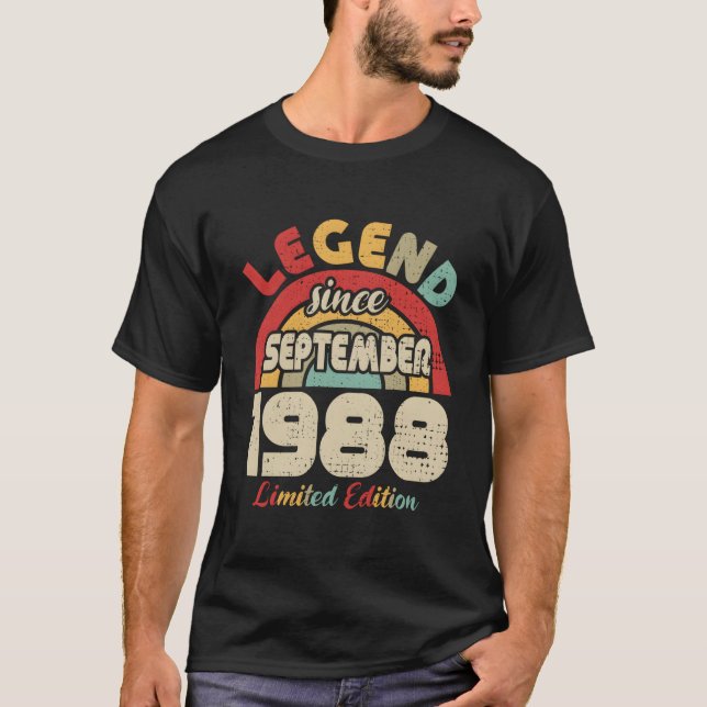 September 1988 Legend Since September 1988 T-Shirt (Vorderseite)
