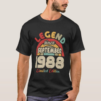 September 1988 Legende Seit September 1988 T-Shirt