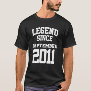 September 2011 11. Geburtstagsfeier 11 Jahre alt T-Shirt