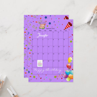 September 2022 Terminkalender Glückwunsch Einladun Einladung