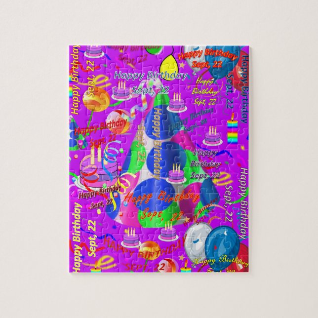 September, 22 Geburtstag Jigsaw Puzzle (Vertikal)