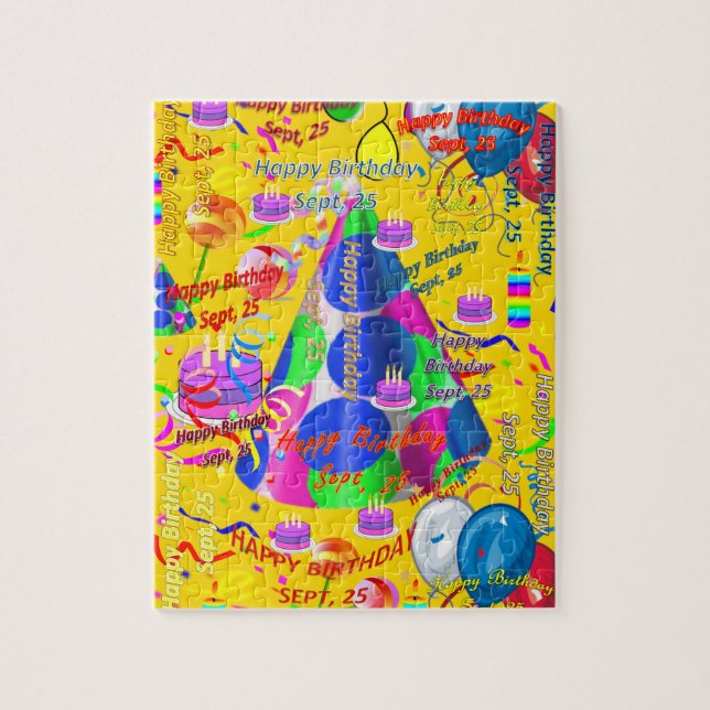 September, 25. Geburtstag des Jigsaw Puzzle (Vertikal)