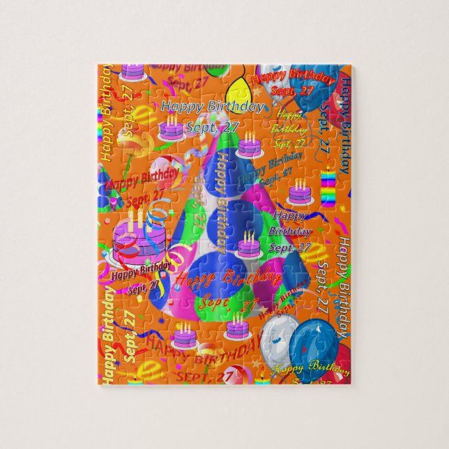 September, 27. Geburtstag Jigsaw Puzzle (Vertikal)