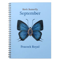 September Birth Gemstone Butterfly - Peacock Royal