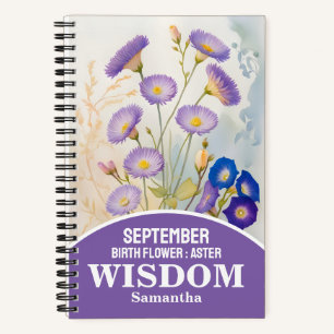 September Birth Month Blume Christlich Journal Notizbuch