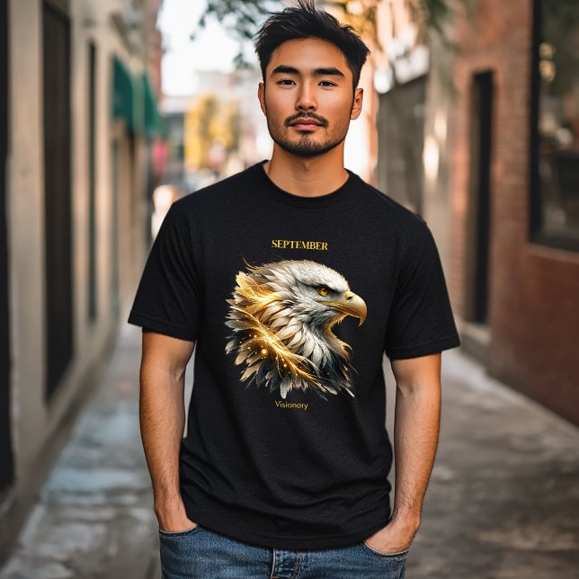 September Birth Month Spirit Animal Eagle Geschenk T-Shirt (Von Creator hochgeladen)