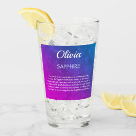 September Birthstone Sapphire Design  Glas