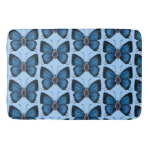 September Blue Butterfly Musterdesign Regal