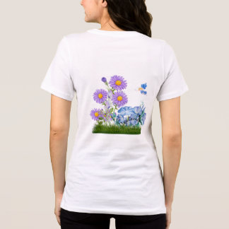 September Blume und Stein Tri-Blend Shirt