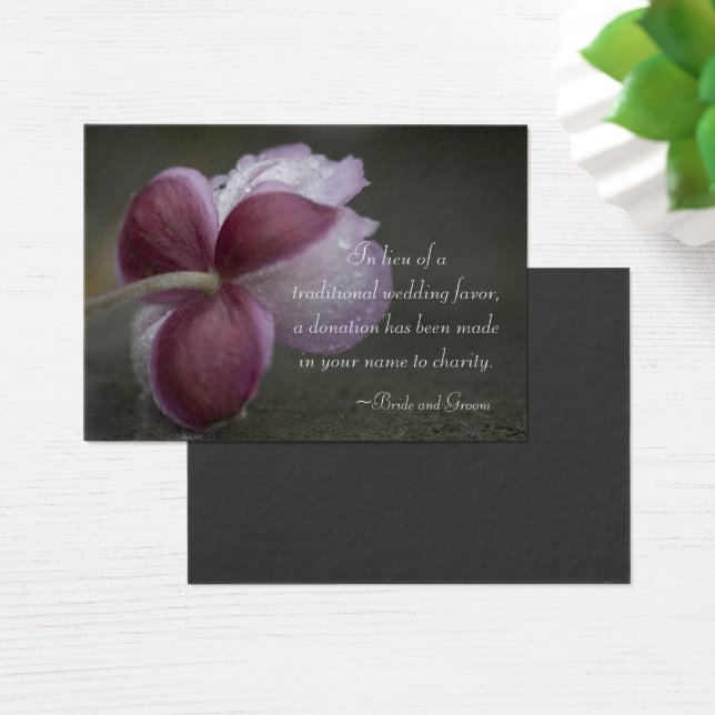 September Charm Wedding Wohltätigkeit Fevor Card (Schreibtisch)