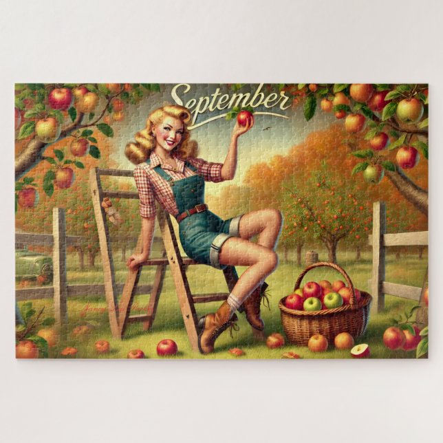 September Country Harvest Button-Up (Horizontal)
