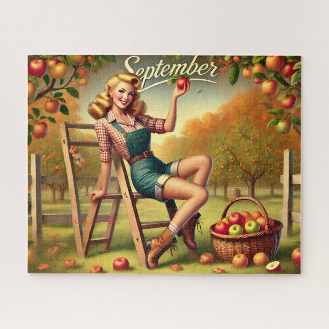 September Country Harvest Button-Up (Horizontal)