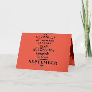 September - Funny Zitat Karte