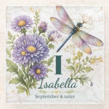 September-Geburtsblume Aster & Libelle