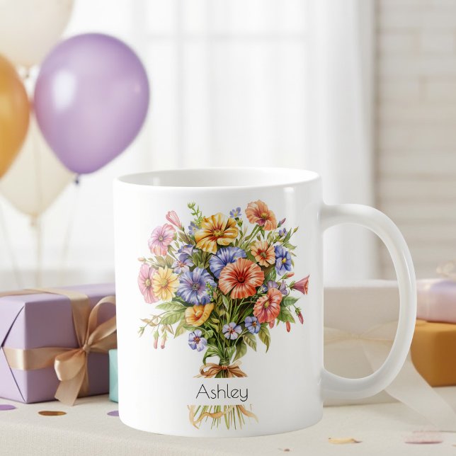 September-Geburtsblumen-Tasse | Astern Kaffeetasse (Von Creator hochgeladen)