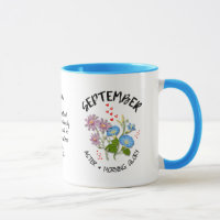 SEPTEMBER Geburtsmonat Blume Individuelle Name Chr