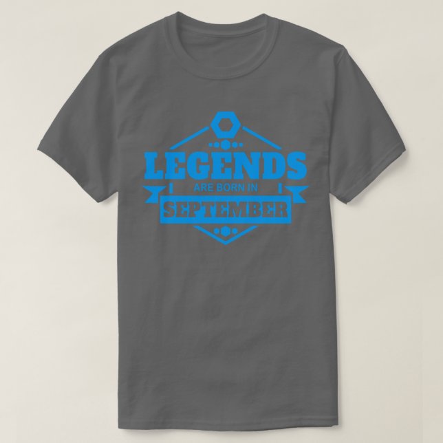 September Geburtstag T-Shirt (Design vorne)