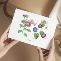 September Geburtstagsmonat-Blume - Flat Note Card