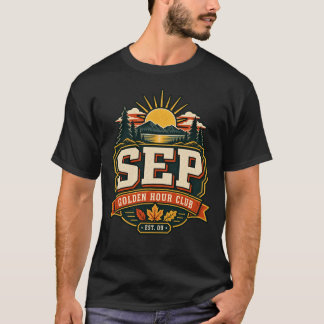 September Golden Hour Club – Vintage Geburtsmonats T-Shirt