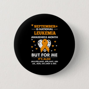 September ist Leukemia Awareness Montag Button