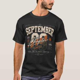 September Kapitel 09 Retro Geburtsmonats Streetwea T-Shirt